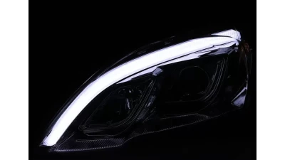 Spec-D LED Bar Projector Headlights (Chrome Housing/Clear Lens) Honda CR-V 2007-2011                                     - 2LHP-CRV07-TM - Image 2