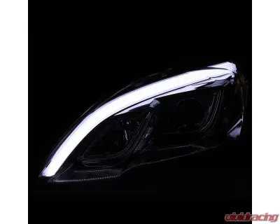 Spec-D LED Bar Projector Headlights (Chrome Housing/Clear Lens) Honda CR-V 2007-2011 - 2LHP-CRV07-TM