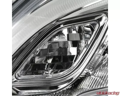 Spec-D LED Bar Projector Headlights (Chrome Housing/Clear Lens) Honda CR-V 2007-2011 - 2LHP-CRV07-TM