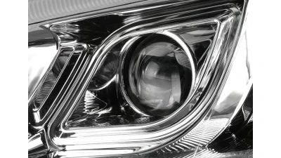 Spec-D LED Bar Projector Headlights (Chrome Housing/Clear Lens) Honda CR-V 2007-2011                                     - 2LHP-CRV07-TM - Image 4