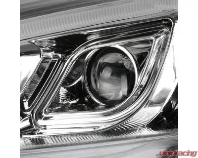 Spec-D LED Bar Projector Headlights (Chrome Housing/Clear Lens) Honda CR-V 2007-2011 - 2LHP-CRV07-TM
