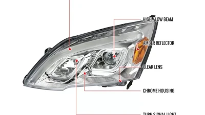 Spec-D LED Bar Projector Headlights (Chrome Housing/Clear Lens) Honda CR-V 2007-2011                                     - 2LHP-CRV07-TM - Image 8