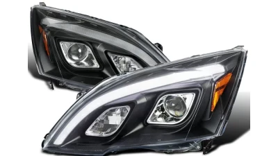 Spec-D LED Bar Projector Headlights (Matte Black Housing/Clear Lens) Honda CR-V 2007-2011                                     - 2LHP-CRV07JM-TM - Image 10