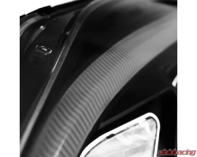 Spec-D LED Bar Projector Headlights (Matte Black Housing/Clear Lens) Honda CR-V 2007-2011 - 2LHP-CRV07JM-TM