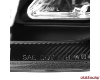 Spec-D LED Bar Projector Headlights (Matte Black Housing/Clear Lens) Honda CR-V 2007-2011 - 2LHP-CRV07JM-TM