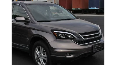 Spec-D LED Bar Projector Headlights (Matte Black Housing/Clear Lens) Honda CR-V 2007-2011                                     - 2LHP-CRV07JM-TM - Image 10