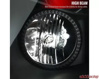 Spec-D Projector Headlights w/ LED Light Strip (Matte Black Housing/Clear Lens) Cadillac CTS 2008-2014 - 2LHP-CTS08JM-RS