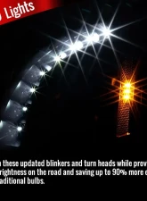 Spec-D  Projector Headlights w/ Bright White LED Bars (Black Housing/Smoke Lens) Cadillac CTS 2008-2014                                     - 2LHP-CTS08SM-RS - Image 2