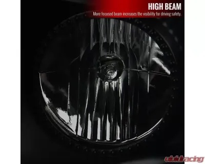 Spec-D  Projector Headlights w/ Bright White LED Bars (Black Housing/Smoke Lens) Cadillac CTS 2008-2014 - 2LHP-CTS08SM-RS