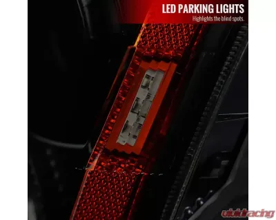 Spec-D  Projector Headlights w/ Bright White LED Bars (Black Housing/Smoke Lens) Cadillac CTS 2008-2014 - 2LHP-CTS08SM-RS