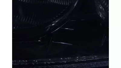 Spec-D Dual Halo Projector Headlights (Glossy Black Housing/Smoked Lens) Honda Civic 2001-2003                                     - 2LHP-CV01G-TM - Image 6