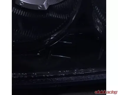 Spec-D Dual Halo Projector Headlights (Glossy Black Housing/Smoked Lens) Honda Civic 2001-2003 - 2LHP-CV01G-TM