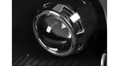 Spec-D Projector Headlights w/ H1 Bulbs (Matte Black Housing/Clear Lens) Honda Civic 2001-2003                                     - 2LHP-CV01JM-RS - Image 2