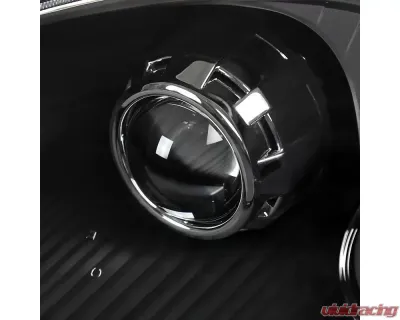 Spec-D Projector Headlights w/ H1 Bulbs (Matte Black Housing/Clear Lens) Honda Civic 2001-2003 - 2LHP-CV01JM-RS