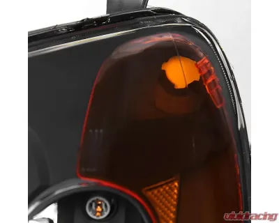 Spec-D Projector Headlights w/ H1 Bulbs (Matte Black Housing/Clear Lens) Honda Civic 2001-2003 - 2LHP-CV01JM-RS