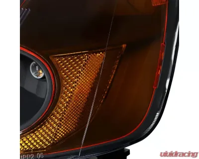 Spec-D Projector Headlights w/ H1 Bulbs (Matte Black Housing/Clear Lens) Honda Civic 2001-2003 - 2LHP-CV01JM-RS