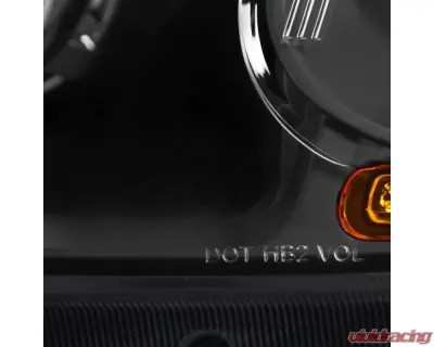 Spec-D Projector Headlights w/ H1 Bulbs (Matte Black Housing/Clear Lens) Honda Civic 2001-2003 - 2LHP-CV01JM-RS