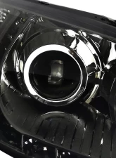 Spec-D Projector Headlights w/ R8 Style LED Light Strip (Chrome Housing/Smoked Lens) Honda Civic 2004-2005                                     - 2LHP-CV04G-8-RS - Image 3