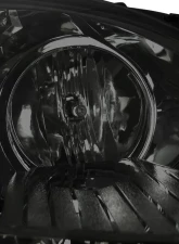 Spec-D Projector Headlights w/ R8 Style LED Light Strip (Chrome Housing/Smoked Lens) Honda Civic 2004-2005                                     - 2LHP-CV04G-8-RS - Image 4