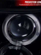 Spec-D Dual Halo Projector Headlights (Glossy Black Housing/Smoked Lens) Honda Civic 2006-2011                                     - 2LHP-CV062G-TM - Image 3