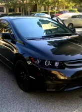 Spec-D Dual Halo Projector Headlights (Glossy Black Housing/Smoked Lens) Honda Civic 2006-2011                                     - 2LHP-CV062G-TM - Image 9