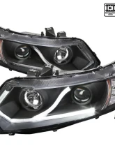 Spec-D Projector Headlights w/ LED Light Strip (Matte Black Housing/Clear Lens) Honda Civic 2006-2011                                     - 2LHP-CV062JM-RS - Image 9