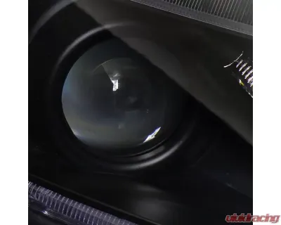 Spec-D Projector Headlights w/ LED Light Strip (Matte Black Housing/Clear Lens) Honda Civic 2006-2011 - 2LHP-CV062JM-RS