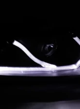 Spec-D Projector Headlights w/ LED Light Strip (Matte Black Housing/Clear Lens) Honda Civic 2006-2011                                     - 2LHP-CV062JM-RS - Image 6