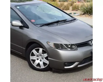 Spec-D Projector Headlights w/ LED Light Strip (Matte Black Housing/Clear Lens) Honda Civic 2006-2011 - 2LHP-CV062JM-RS