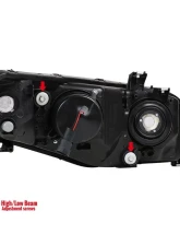 Spec-D Retro Style Projector Headlights (Matte Black Housing/Clear Lens) Honda Civic 2006-2011                                     - 2LHP-CV064JM-RS - Image 8