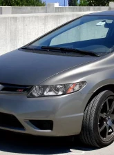 Spec-D Retro Style Projector Headlights (Matte Black Housing/Clear Lens) Honda Civic 2006-2011                                     - 2LHP-CV064JM-RS - Image 10