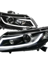 Spec-D LED Bar Projector Headlights (Matte Black Housing/Clear Lens) Honda Civic 2012-2015                                     - 2LHP-CV12JM-8V2-TM - Image 10