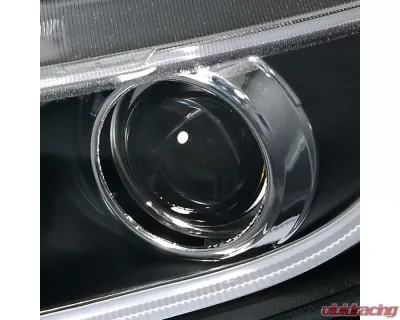 Spec-D LED Bar Projector Headlights (Matte Black Housing/Clear Lens) Honda Civic 2012-2015 - 2LHP-CV12JM-8V2-TM