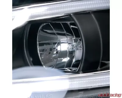 Spec-D LED Bar Projector Headlights (Matte Black Housing/Clear Lens) Honda Civic 2012-2015 - 2LHP-CV12JM-8V2-TM