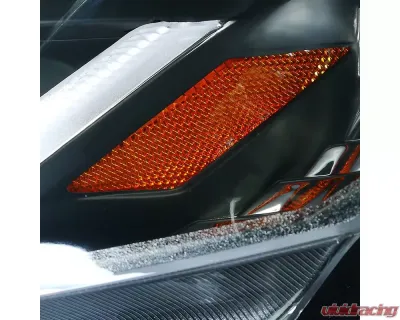 Spec-D LED Bar Projector Headlights (Matte Black Housing/Clear Lens) Honda Civic 2012-2015 - 2LHP-CV12JM-8V2-TM