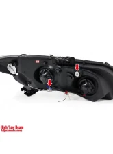 Spec-D LED Bar Projector Headlights (Matte Black Housing/Clear Lens) Honda Civic 2012-2015                                     - 2LHP-CV12JM-8V2-TM - Image 9