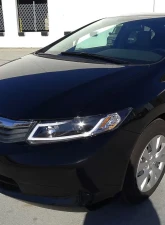 Spec-D LED Bar Projector Headlights (Matte Black Housing/Clear Lens) Honda Civic 2012-2015                                     - 2LHP-CV12JM-8V2-TM - Image 10