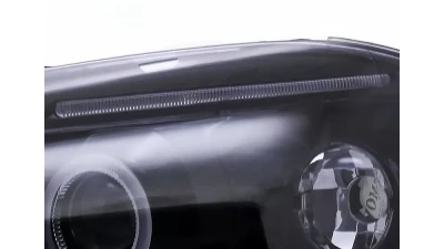 Spec-D Dual Halo Projector Headlights (Glossy Black Housing/Smoked Lens) Honda Civic 1996-1998                                     - 2LHP-CV96G-TM - Image 6