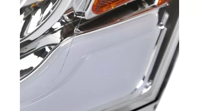 Spec-D LED Tube Projector Headlights (Chrome Housing/Clear Lens) Dodge Ram 2006-2009                                     - 2LHP-DGP06-G3-GO - Image 4