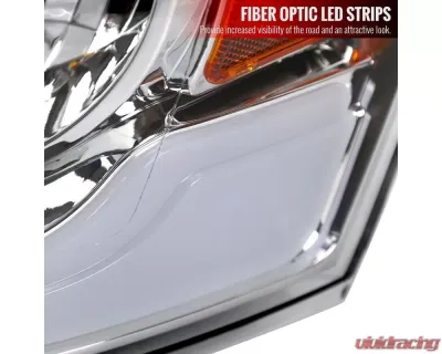 Spec-D LED Tube Projector Headlights (Chrome Housing/Clear Lens) Dodge Ram 2006-2009 - 2LHP-DGP06-G3-GO