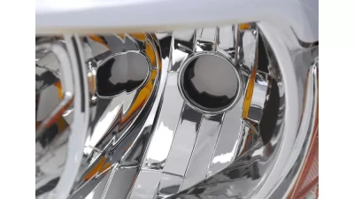 Spec-D LED Tube Projector Headlights (Chrome Housing/Clear Lens) Dodge Ram 2006-2009                                     - 2LHP-DGP06-G3-GO - Image 5