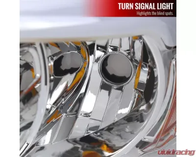 Spec-D LED Tube Projector Headlights (Chrome Housing/Clear Lens) Dodge Ram 2006-2009 - 2LHP-DGP06-G3-GO