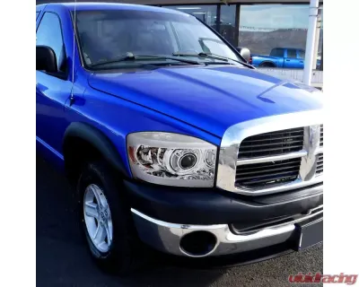 Spec-D LED Tube Projector Headlights (Chrome Housing/Clear Lens) Dodge Ram 2006-2009 - 2LHP-DGP06-G3-GO