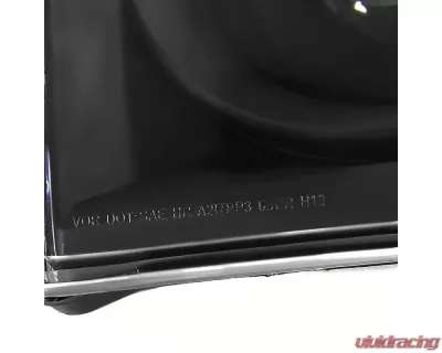 Spec-D Retro Style Projector Headlights (Matte Black Housing/Clear Lens) Dodge Ram 2006-2009 - 2LHP-DGP06JM-RS