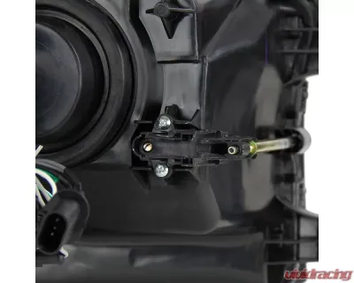 Spec-D Retro Style Projector Headlights (Matte Black Housing/Clear Lens) Dodge Ram 2006-2009 - 2LHP-DGP06JM-RS