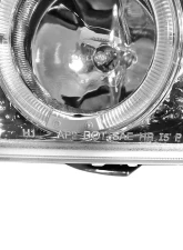 Spec-D Dual Halo Projector Headlights w/ LED Accent Lights (Chrome Housing/Clear Lens) BMW E39 1996-2003                                     - 2LHP-E3997-TM - Image 6