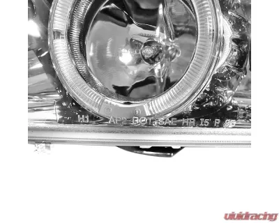 Spec-D Dual Halo Projector Headlights w/ LED Accent Lights (Chrome Housing/Clear Lens) BMW E39 1996-2003 - 2LHP-E3997-TM