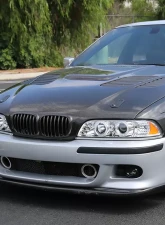 Spec-D Dual Halo Projector Headlights w/ LED Accent Lights (Chrome Housing/Clear Lens) BMW E39 1996-2003                                     - 2LHP-E3997-TM - Image 9