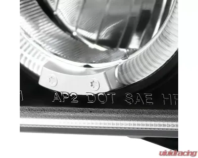 Spec-D Dual Halo Projector Headlights w/ LED Accent Lights (Matte Black Housing/Clear Lens) BMW E39 1996-2003 - 2LHP-E3997JM-TM