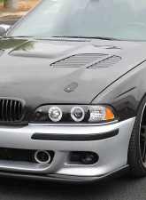 Spec-D Dual Halo Projector Headlights w/ LED Accent Lights (Matte Black Housing/Clear Lens) BMW E39 1996-2003                                     - 2LHP-E3997JM-TM - Image 10